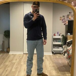 Nike Navy Long Sleeve polo